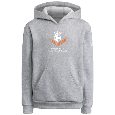 Adidas Fleece Hoodie - Grey/White Image (38843)