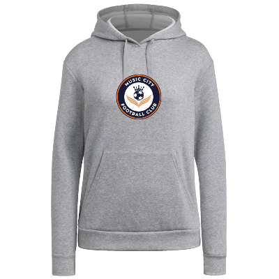 Adidas Fleece Hoodie - Grey/White Image (38845)