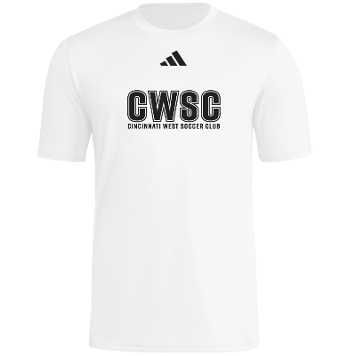 SS Pregame Tee - White/Black Image