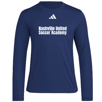 L/S Pregame Tee - Navy/White Image