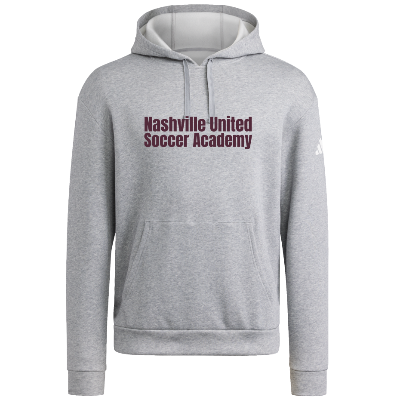 Adidas Fleece Hoodie - Grey/White Image