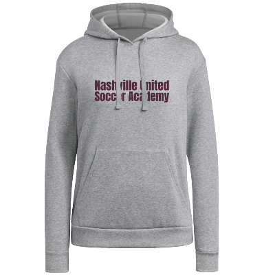 Adidas Fleece Hoodie - Grey/White Image (38908)