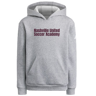 Adidas Fleece Hoodie - Grey/White Image (38909)