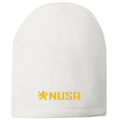 Fleece Beanie - White Image