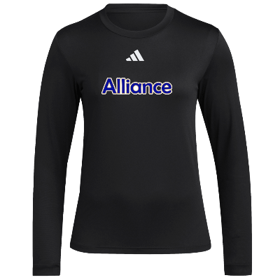 LS Pregame Tee - Black/White Image (38921)