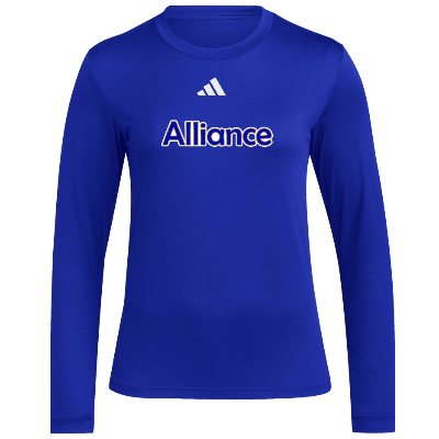 L/S Pregame Tee - Royal/White Image (38923)