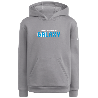 Adidas Fleece Hoodie - Dark Grey/White Image (39000)