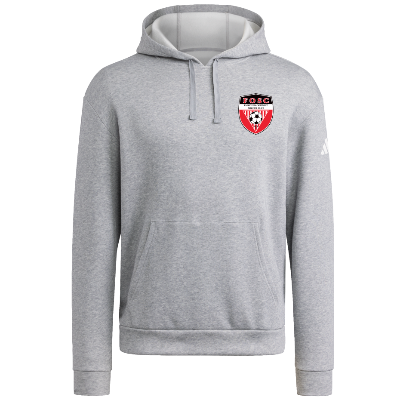 Adidas Fleece Hoodie - Grey/White Image