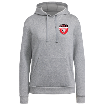 Adidas Fleece Hoodie - Grey/White Image (39025)