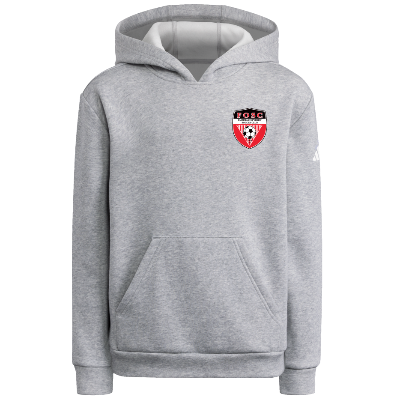 Adidas Fleece Hoodie - Grey/White Image (39026)