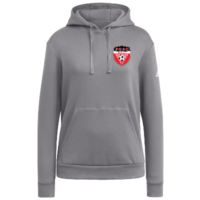 Adidas Fleece Hoodie - Dark Grey/White Image (39028)