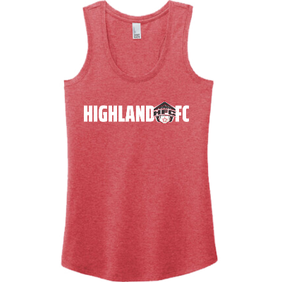 Women's Perfect Tri Racerback Red Frost Image