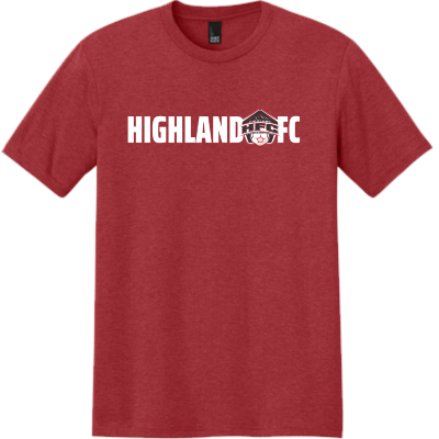 SS Fan Tee Red Frost Image