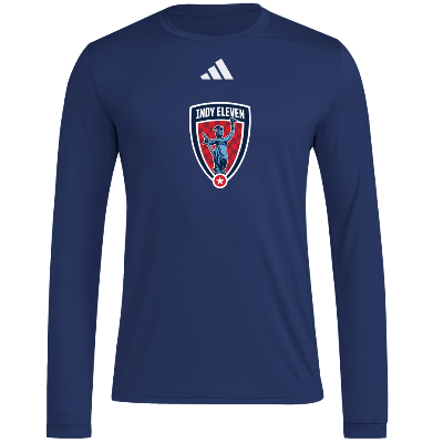 L/S Pregame Tee - Navy/White Image