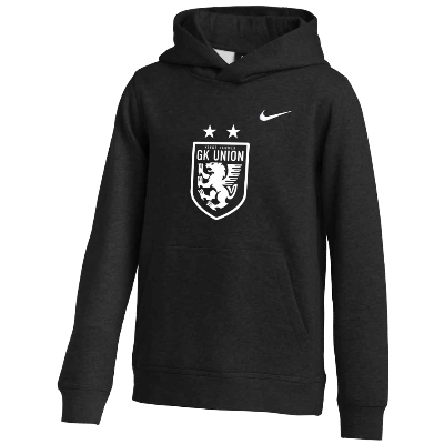 Club Fleece Hoodie - Black (Badge) Image (39384)