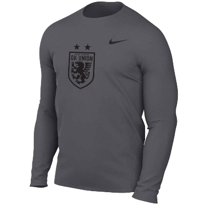 TM R Legend LS Tee - Carbon Heather (Badge) Image