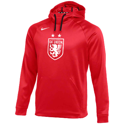 Therma Pullover Hoodie - Red (Badge) Image