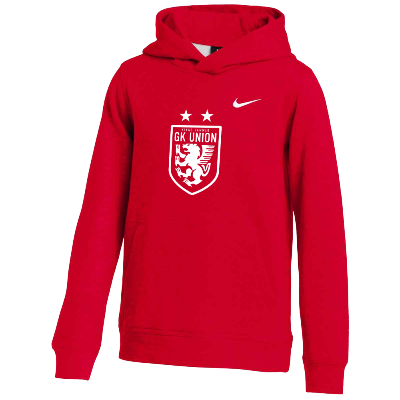 Team Club Pullover Hoodie - Red  (Badge) Image (39411)