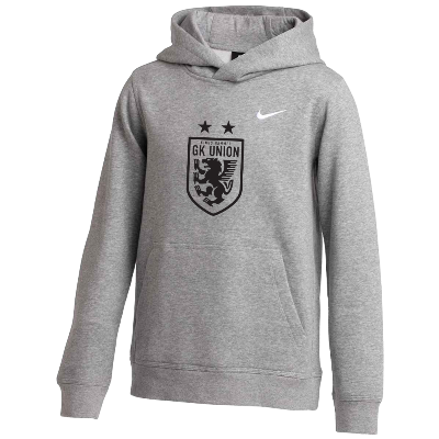 Club Fleece Hoodie - Gray Heather  (Badge) Image (39415)
