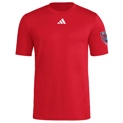 S/S Pregame Tee - Red/White Image