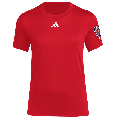 S/S Pregame Tee - Red/White Image (39442)