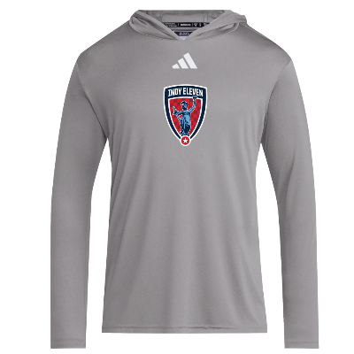 D4T LS Hoody Tee - Team Grey Four/White Image