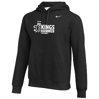 Club Fleece Hoodie - Black (Badge) Image