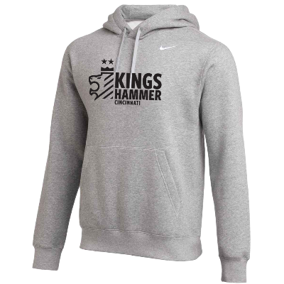 Club Fleece Hoodie - Gray Heather  (Badge) Image