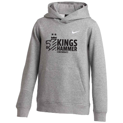 Club Fleece Hoodie - Gray Heather  (Badge) Image (39530)