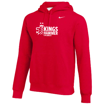 Team Club Pullover Hoodie - Red  (Badge) Image