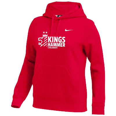 Team Club Pullover Hoodie - Red  (Badge) Image (39532)