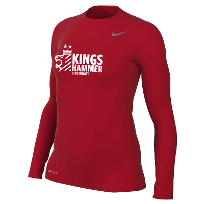 TM R Legend LS Tee - Red (Badge) Image (39557)