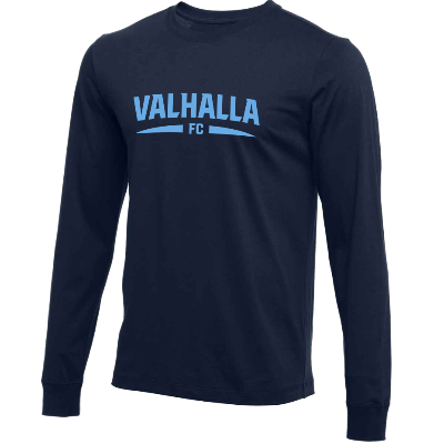 L/S Cotton Tee - Navy Image