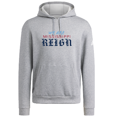 Adidas Fleece Hoodie - Grey/White Image