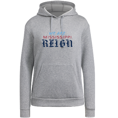 Adidas Fleece Hoodie - Grey/White Image (39686)