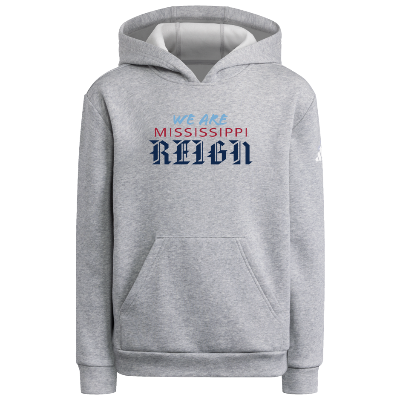 Adidas Fleece Hoodie - Grey/White Image (39687)