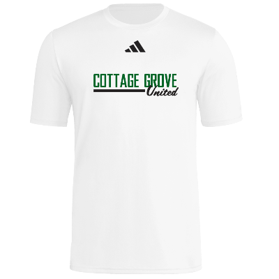 SS Pregame Tee - White/Black Image