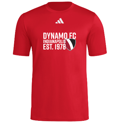 S/S Pregame Tee - Red/White Image