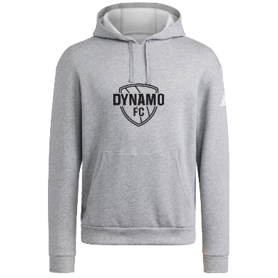 Adidas Fleece Hoodie - Grey/White Image