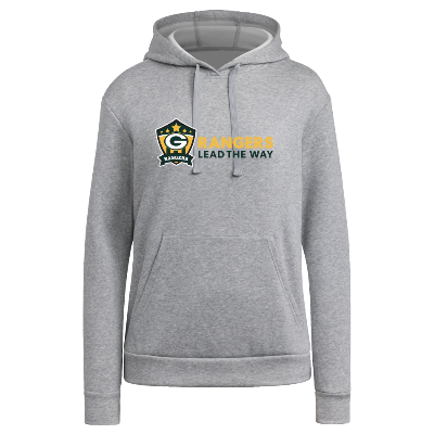 Adidas Fleece Hoodie - Grey/White Image (40166)