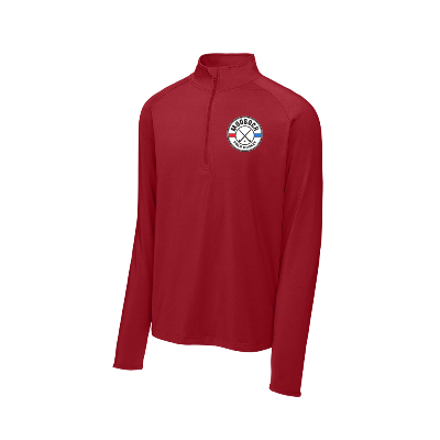 Sport-Wick Stretch 1/2 Zip Pullover - Deep Red Image