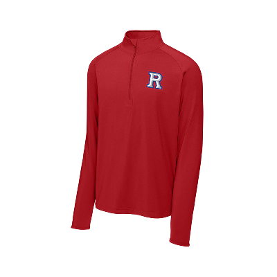 Sport-Wick Stretch 1/2 Zip Pullover - Deep Red Image