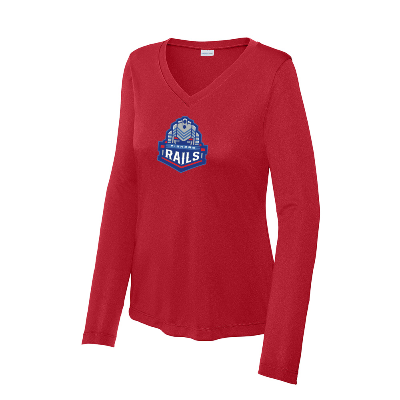 P&C L/S Performance Tee Deep Red Image (41255)