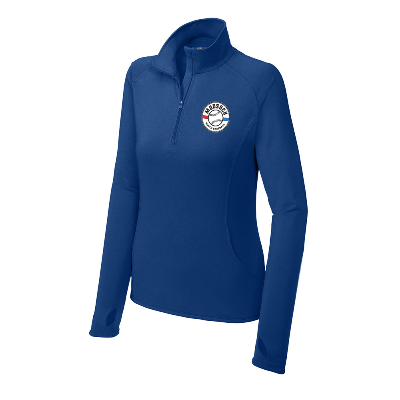 Ladies Sport-Wick Stretch 1/2 Zip Pullover - Royal Image (41278)