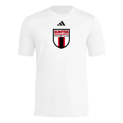 SS Pregame Tee - White/Black Image
