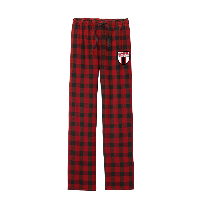 Flannel Plaid PJ Pants - Red/Black Image