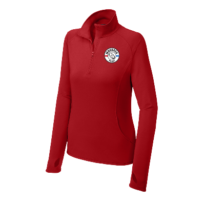 Sport-Wick Stretch 1/2 Zip Pullover - Deep Red Image (43257)