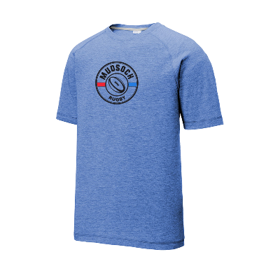 Posicharge Tri-Blend Wicking Raglan Tee - True Royal Heather Image