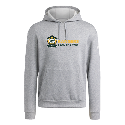 Adidas Fleece Hoodie - Grey/White Image (43361)