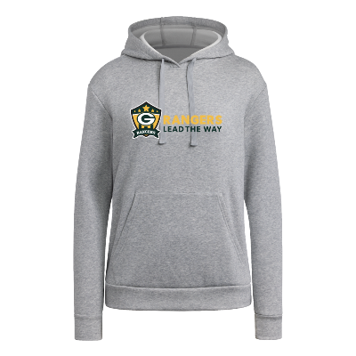 Adidas Fleece Hoodie - Grey/White Image (43362)